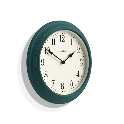 product image for Jones Supper Club Wall Clock in Peacock Blue 44