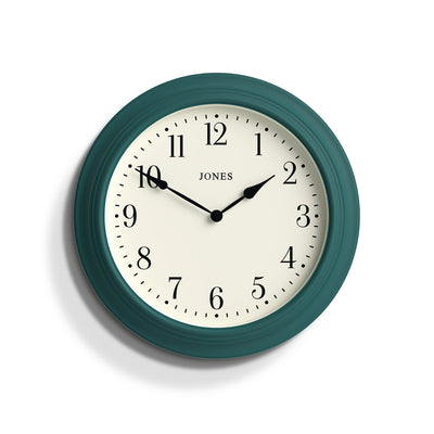 product image for Jones Supper Club Wall Clock in Peacock Blue 75