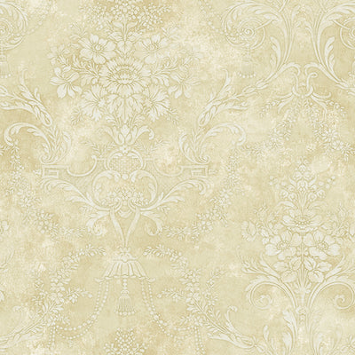 product image for Jeffreys Floral Wallpaper in Beige, Off-White, and Metallic by Carl Robinson for Seabrook Wallcoverings 71