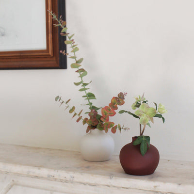 product image for Ceramic Blossom Vase, Matte White 67