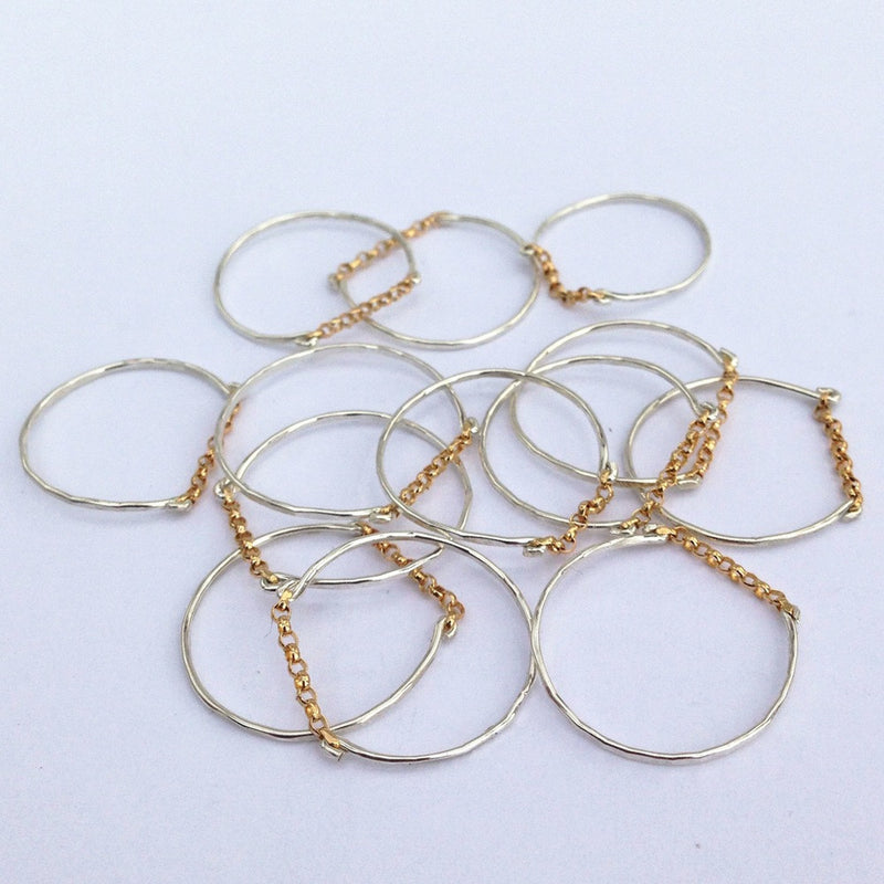 media image for jenna delicate stacking chain ring design by agapantha 4 294