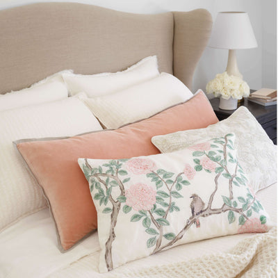 product image for jolie embroidered white decorative pillow by pine cone hill pc4008 pil1624 4 6