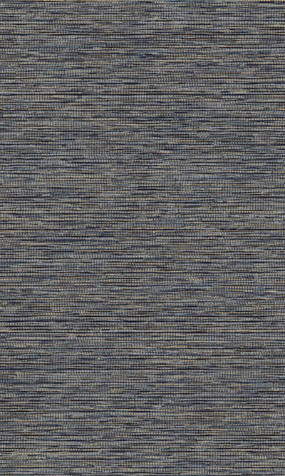 product image of sample jomon grasscloth navy blue wallpaper by walls republic 1 574