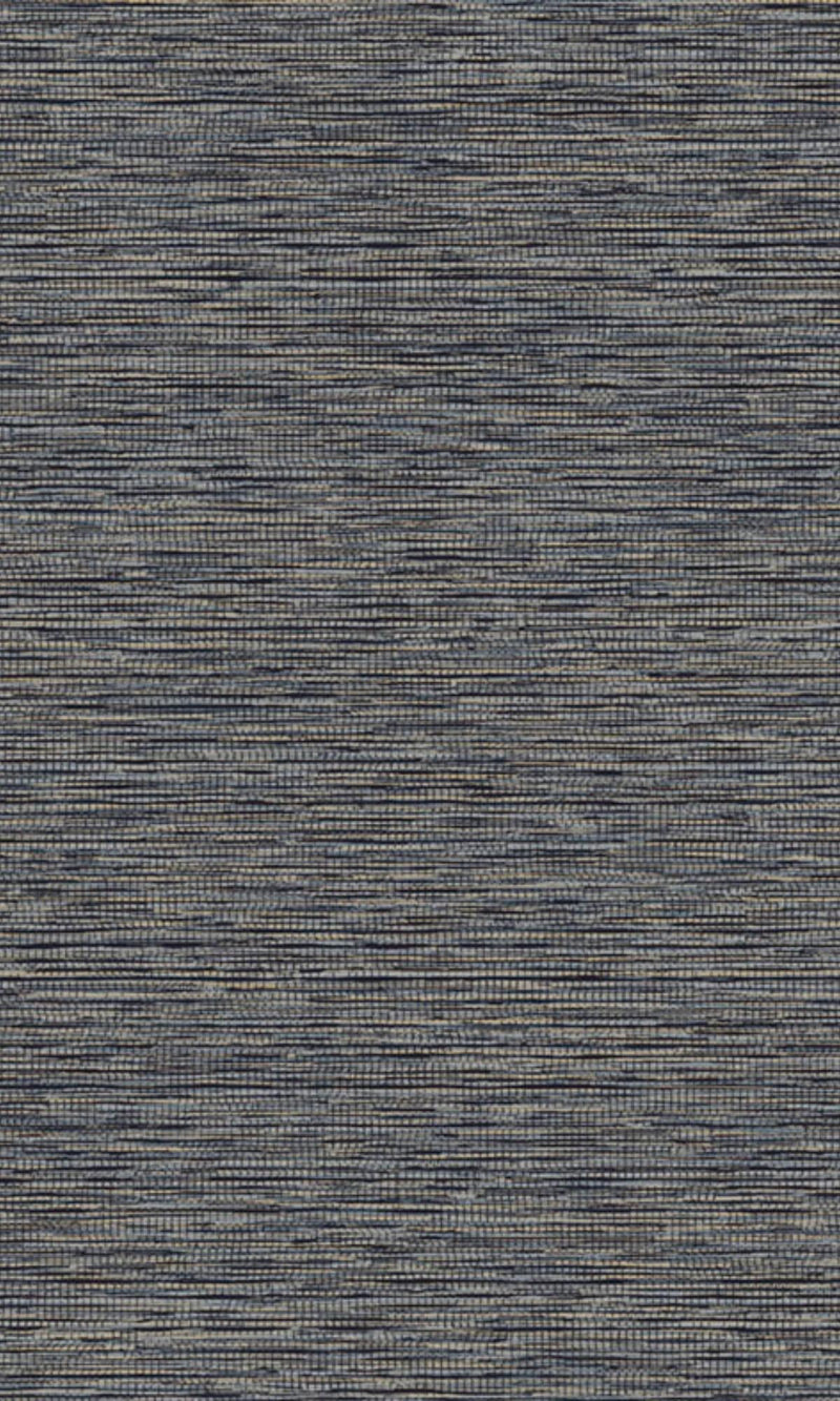 media image for sample jomon grasscloth navy blue wallpaper by walls republic 1 291