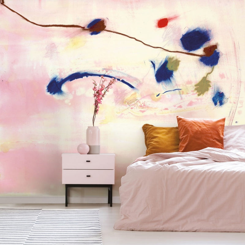 media image for Joy Self-Adhesive Wall Mural in Sunrise by Zoe Bios Creative for Tempaper 228