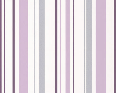 product image of sample joyful stripes wallpaper in purple design by bd wall 1 551