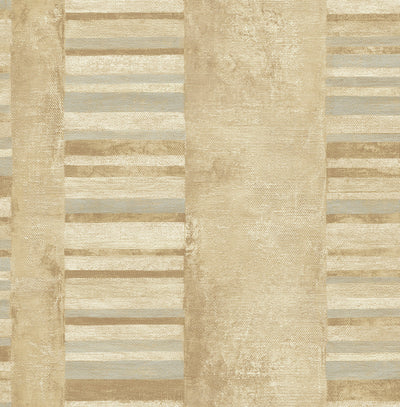 product image of sample judson wallpaper in grey and tan from the metalworks collection by seabrook wallcoverings 1 578