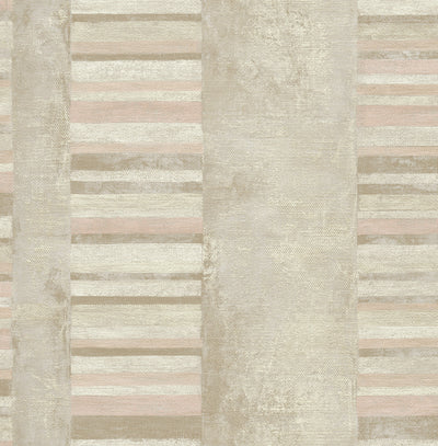 product image for Judson Wallpaper in Neutrals and Pink from the Metalworks Collection by Seabrook Wallcoverings 29