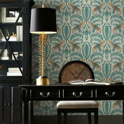 product image for Jungle Leopard Wallpaper in Taupe from the Ronald Redding 24 Karat Collection by York Wallcoverings 60
