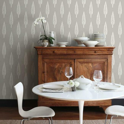 product image for Juniper Tree Wallpaper in Grey from the Silhouettes Collection by York Wallcoverings 39