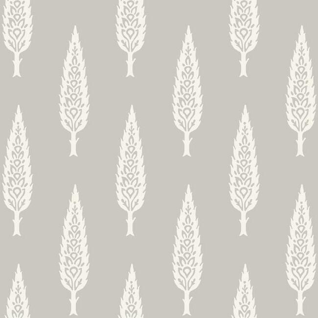 media image for Juniper Tree Wallpaper in Grey from the Silhouettes Collection by York Wallcoverings 248