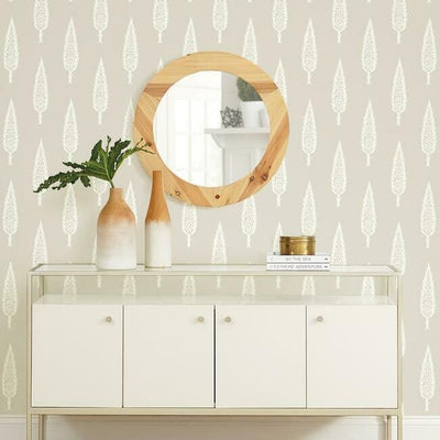 product image for Juniper Tree Wallpaper in Taupe from the Silhouettes Collection by York Wallcoverings 40