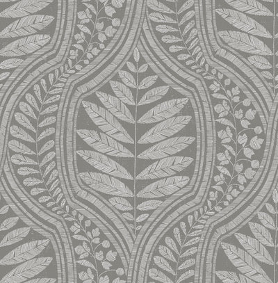 product image for Juno Ogee Wallpaper in Dark Grey from the Scott Living Collection by Brewster Home Fashions 43
