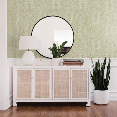 product image for Juno Ogee Wallpaper in Green from the Scott Living Collection by Brewster Home Fashions 52