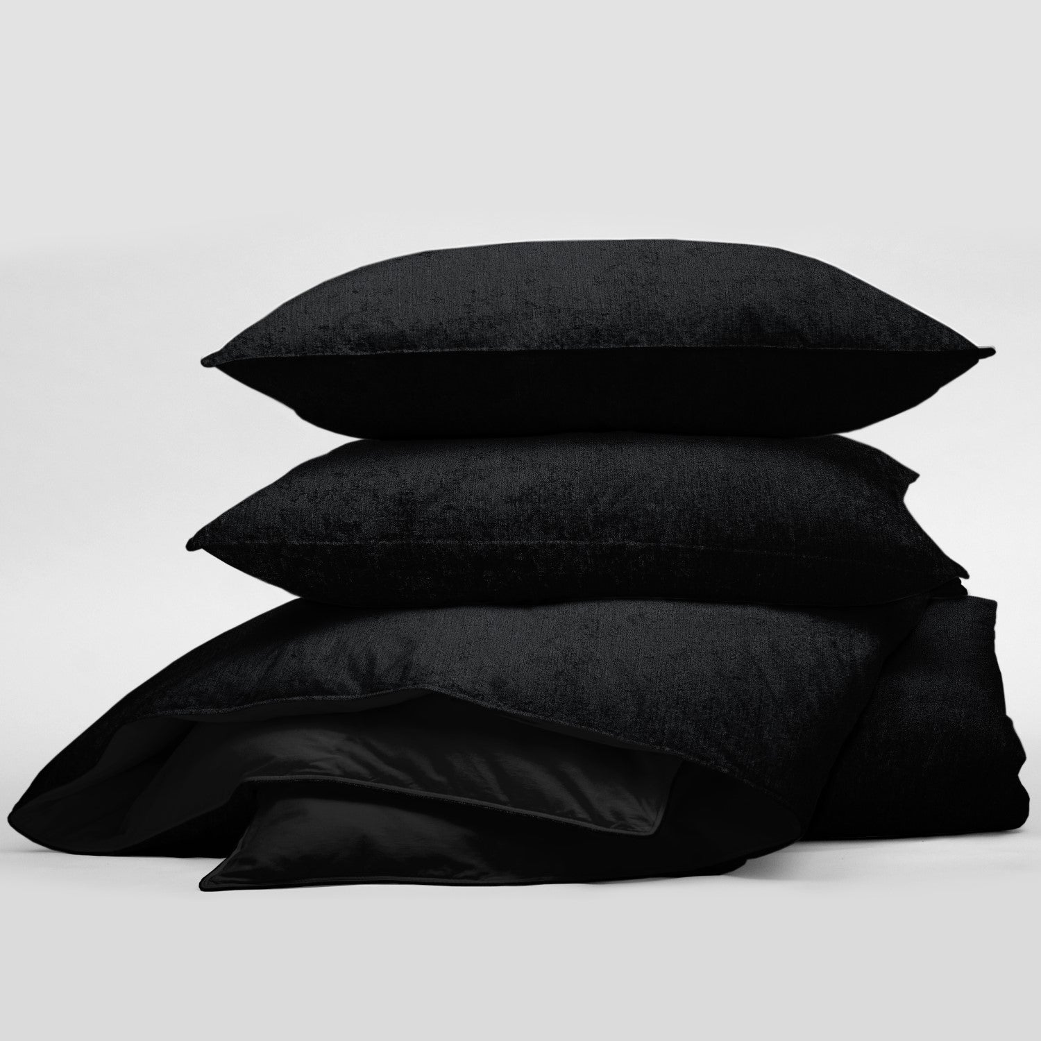 Shop Juno Velvet Black Bedding Burke Decor