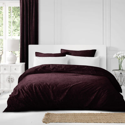 product image for Juno Velvet Bordeaux Bedding 4 10