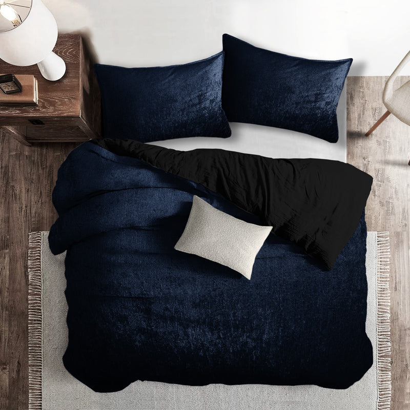 media image for Juno Velvet Navy Bedding 5 231