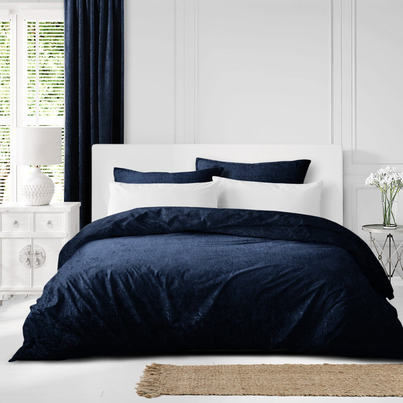media image for Juno Velvet Navy Bedding 4 275
