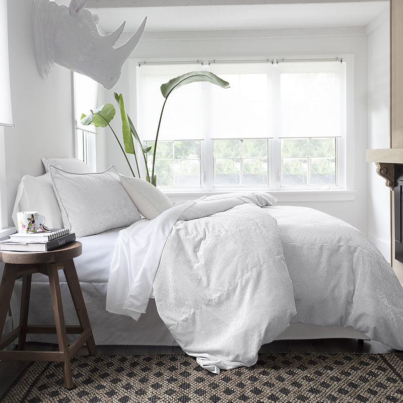 media image for Juno Velvet White Bedding 6 228