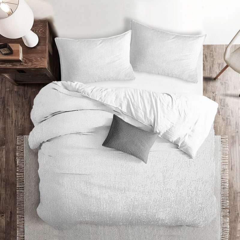 media image for Juno Velvet White Bedding 5 269