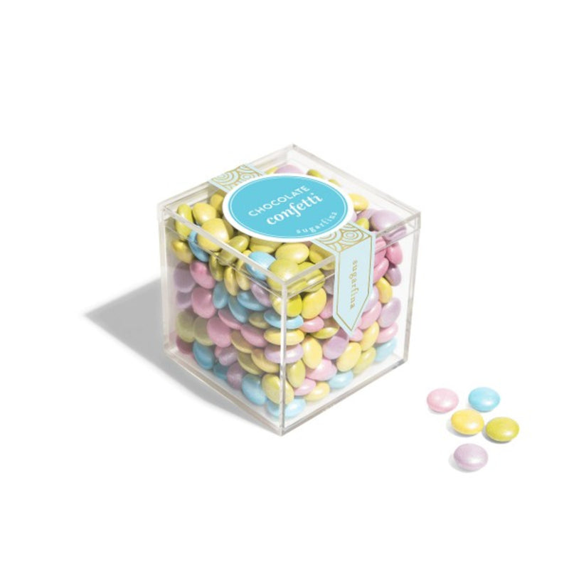 media image for chocolate confetti small candy cube by sugarfina 1 226