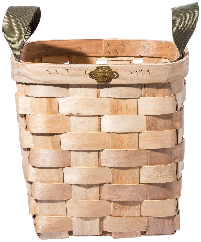 media image for wooden basket natural square design by puebco 2 283