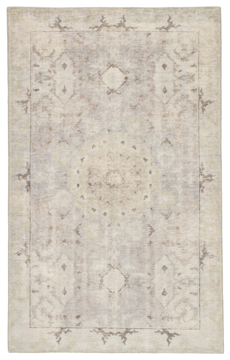 media image for Modify Hand-Knotted Medallion Gray & Blue Area Rug 248