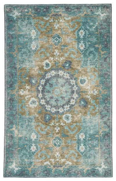 product image of modify medallion rug in deep teal avocado design by jaipur 1 51