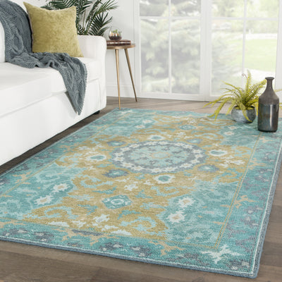 product image for modify medallion rug in deep teal avocado design by jaipur 5 82