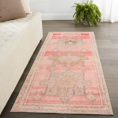 product image for Faron Medallion Pink & Tan Rug by Jaipur Living 70