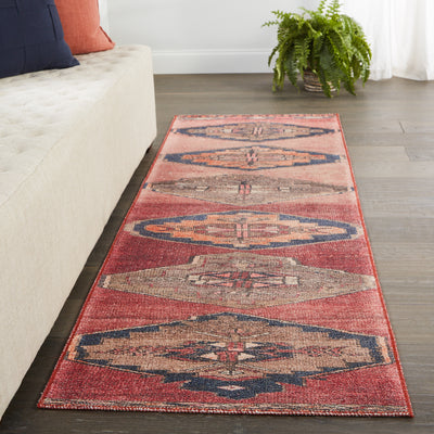 product image for Mirta Medallion Pink & Blue Rug by Jaipur Living 17