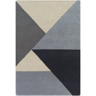 product image of Kennedy KDY-3025 Hand Tufted Rug in Charcoal & Khaki by Surya 591