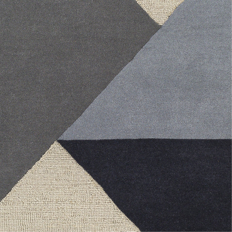 media image for Kennedy KDY-3025 Hand Tufted Rug in Charcoal & Khaki by Surya 235