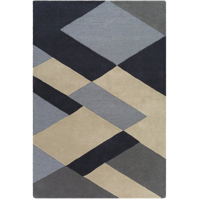product image of Kennedy KDY-3026 Hand Tufted Rug in Charcoal & Khaki by Surya 573