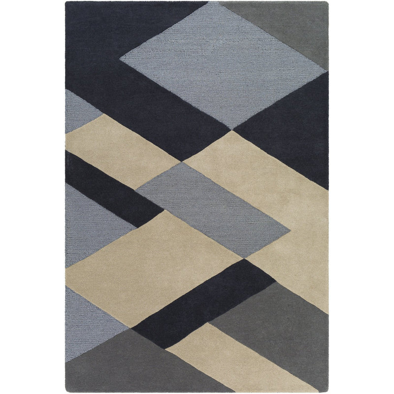 media image for Kennedy KDY-3026 Hand Tufted Rug in Charcoal & Khaki by Surya 224