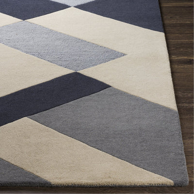 product image for Kennedy KDY-3026 Hand Tufted Rug in Charcoal & Khaki by Surya 96