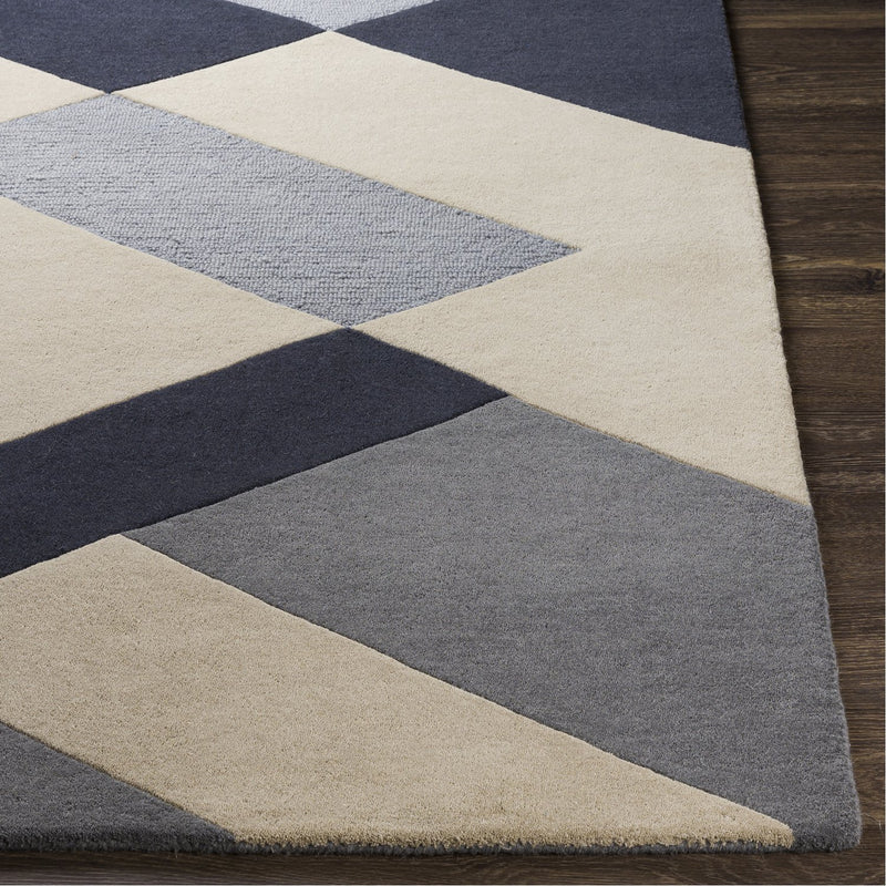 media image for Kennedy KDY-3026 Hand Tufted Rug in Charcoal & Khaki by Surya 235