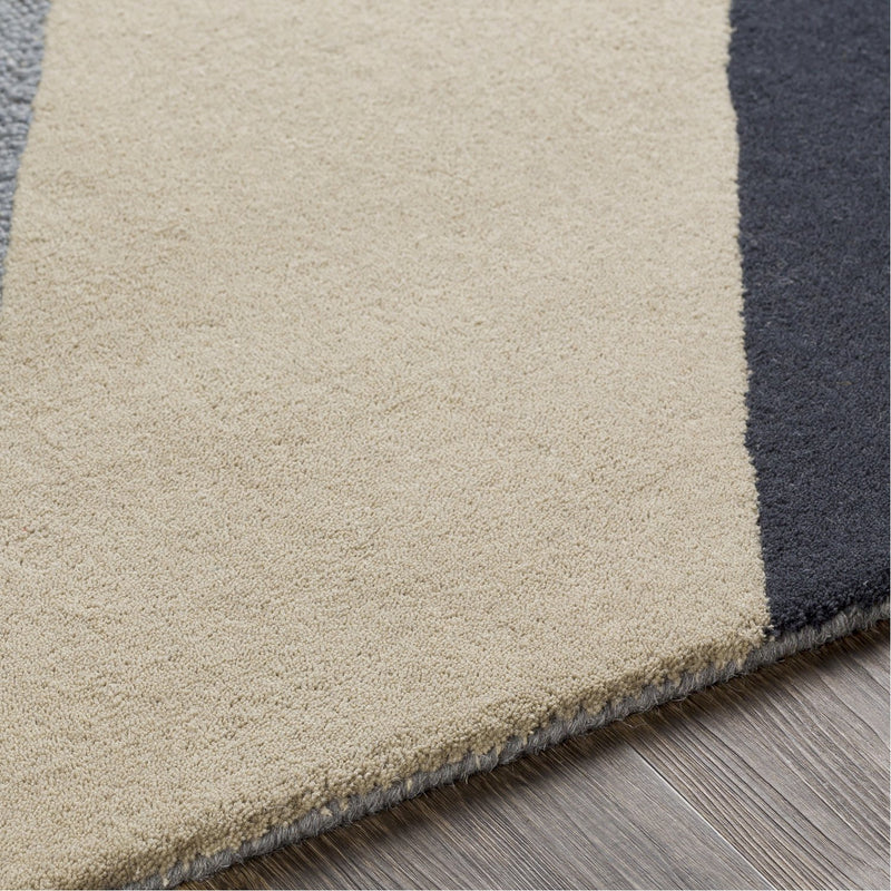 media image for Kennedy KDY-3026 Hand Tufted Rug in Charcoal & Khaki by Surya 276