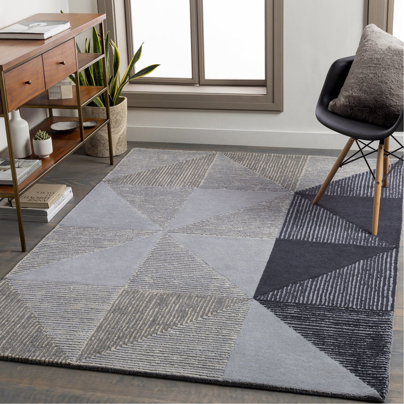 media image for Kennedy KDY-3031 Hand Tufted Rug in Navy & Charcoal by Surya 212