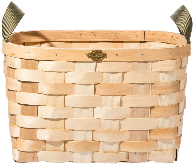 media image for wooden basket natural rectangle design by puebco 2 266
