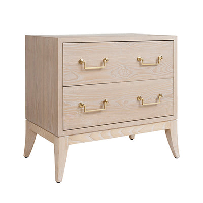 product image for sabre leg 2 drawer side table with brass swing handle by bd studio ii kenna co 5 28