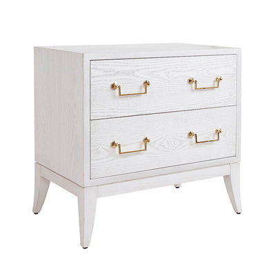 product image for sabre leg 2 drawer side table with brass swing handle by bd studio ii kenna co 8 21