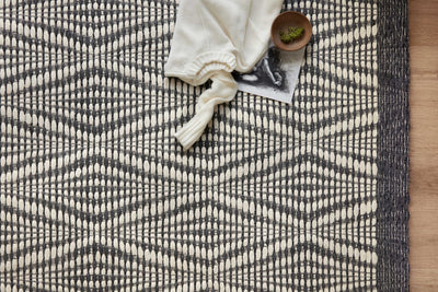 product image for Kenzie Hand Woven Ivory / Charcoal Rug 31