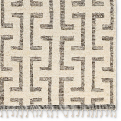 product image for semra hand knotted geometric cream gray area rug by jaipur living rug155917 1 0