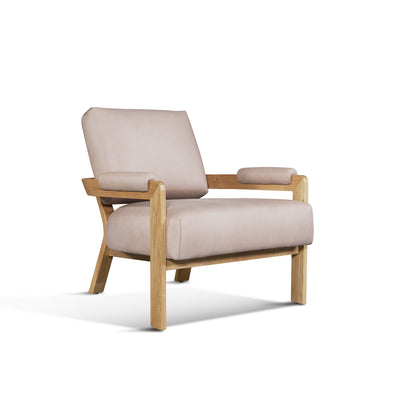 product image for Kervella Leather Chair in Farmhouse Blush 23