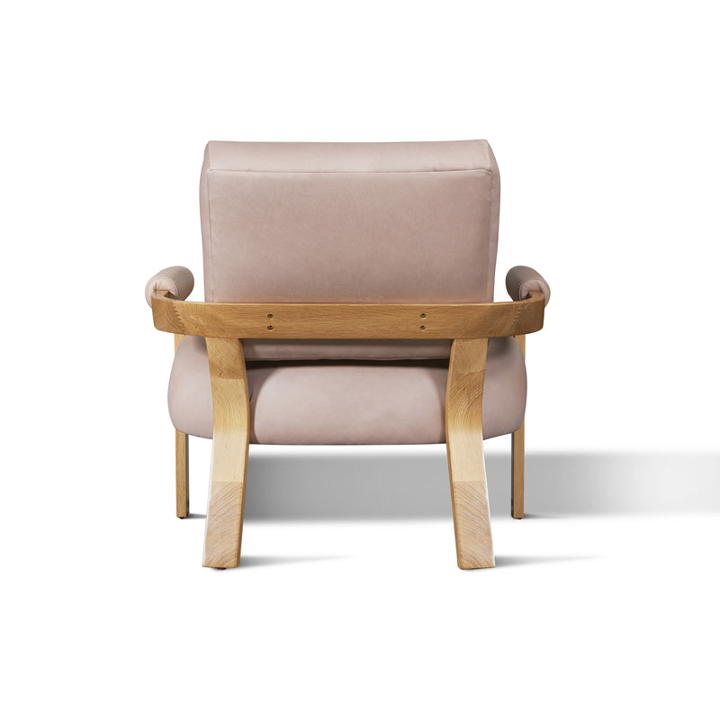 media image for Kervella Leather Chair in Farmhouse Blush 21