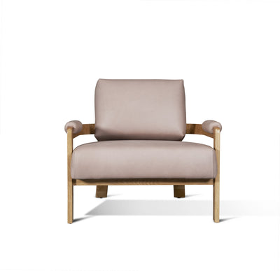 product image for Kervella Leather Chair in Farmhouse Blush 4