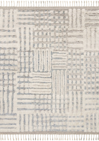 product image for Khalid Rug in Ivory / Sky by Loloi 70