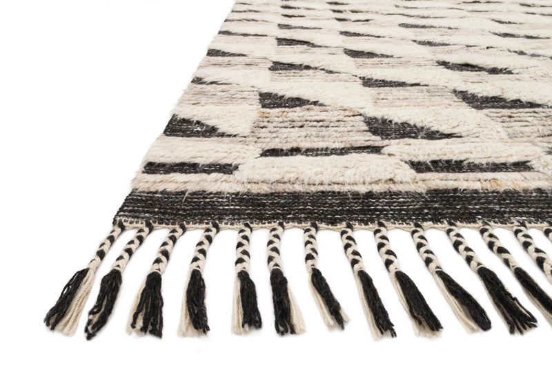 media image for Khalid Rug in Natural / Black by Loloi 243