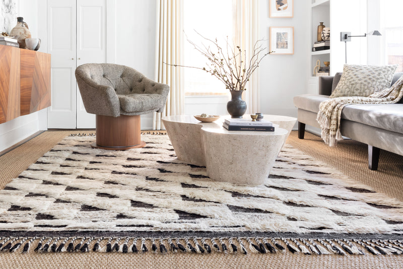 media image for Khalid Rug in Natural / Black by Loloi 23